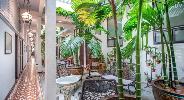 Кровать в общем номере Areca Hotel Penang