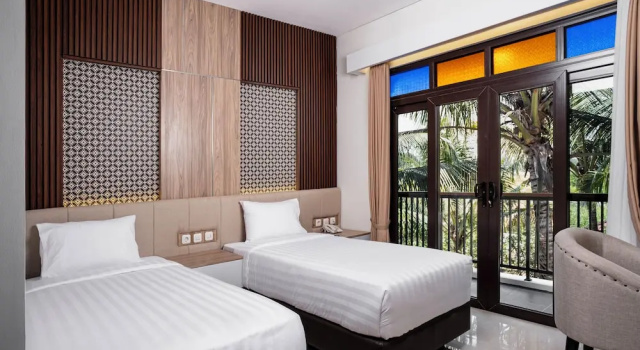 Deluxe Twin room with garden view The Amrta Borobudur