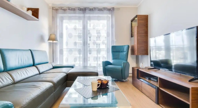 Апартаменты Deluxe c 1 комнатой Elite Apartments Marine Cztery Oceany