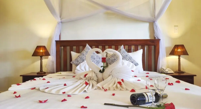 Двухместный номер Deluxe с балконом и с частичным видом на море Phu Quoc Eco Beach Resort