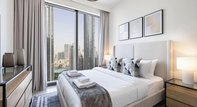 Elite Burj Khalifa View Opp. Dubai Mall, Забронировать Апартаменты/квартира Апартаменты Эмирата Дубая, рядом с Деловой район Эмаар-Сквер, Апартаменты/квартира
