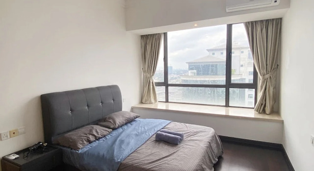 Апартаменты Luxury с 2 комнатами с видом на город R&F TrexHomestay