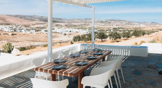 Вилла Luxury с 4 комнатами с видом на сад Ventu Paros Villa