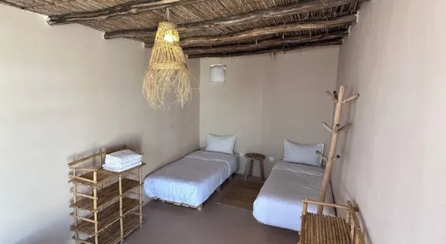 Кровать в общем номере Desert Sands Dakhla Lagoon View & Kitesurf Spot