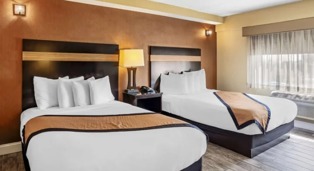 Кровать в общем номере Aiden by Best Western Newark Airport