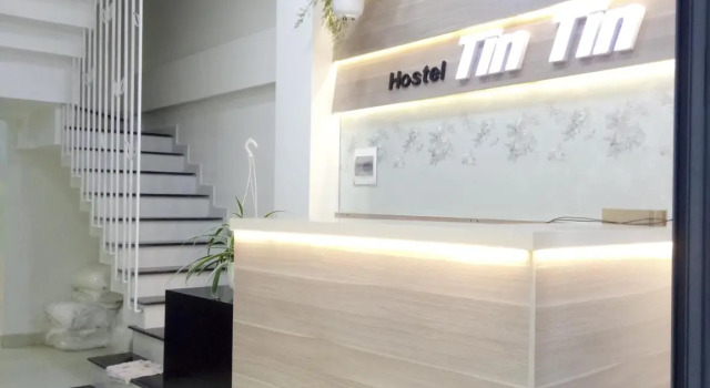 Кровать в общем номере Tin Tin Hue Hostel