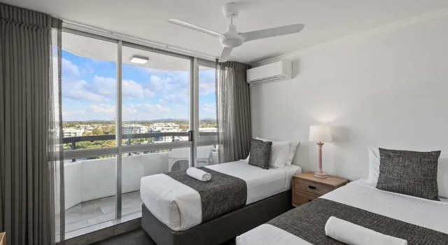 Номер Standard с 3 комнатами с балконом и с видом на океан Newport Mooloolaba Apartments