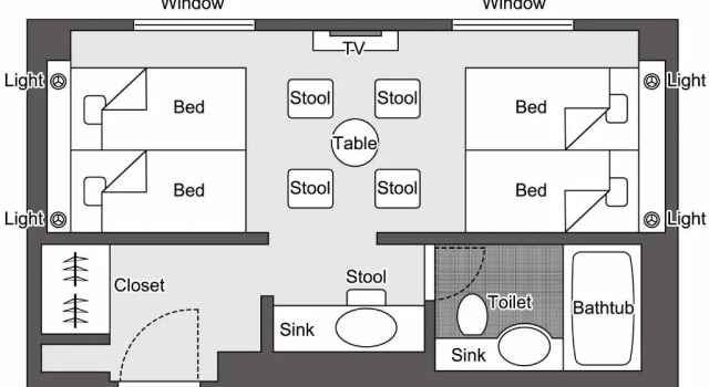 Четырёхместный номер Standard Hotel New Hankyu Osaka Annex