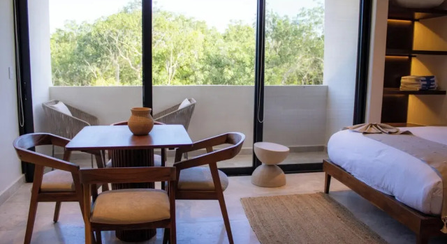 Апартаменты Deluxe с балконом и с видом на сад Peregrina Tulum 317 1BR Condo
