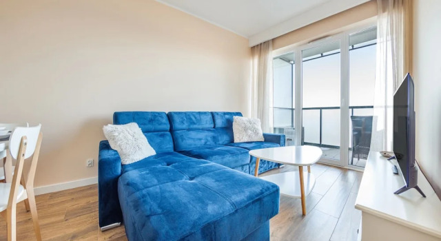 Апартаменты с балконом и с видом на море Prywatne apartamenty w obiekcie Ustronie Apartments, Sun & Snow