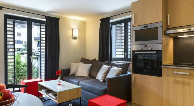 Трёхместные апартаменты с 2 комнатами Appartements de lHéliopic