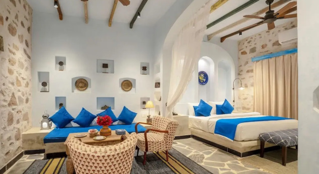 Двухместный номер Luxury с балконом и с видом на горы Maya Luxury The Quila Udaipur