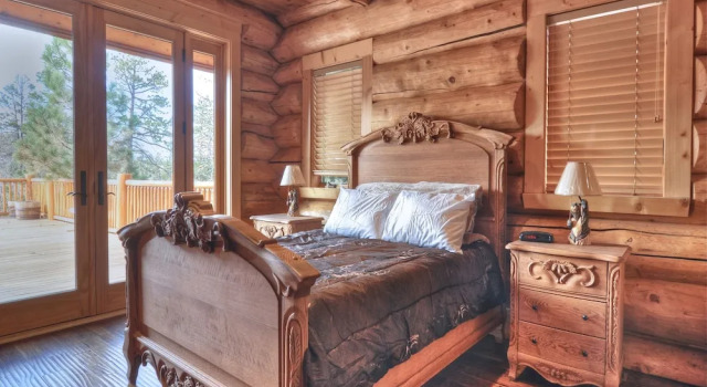 No. 46 High Timber Log Estate - 5 Br Home, Забронировать Дом для отпуска Биг-Бэар-Сити San Bernardino Mountains