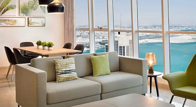 1 Bedroom Double Apartment with city view Element by Marriott City Center Doha