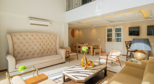 Elivaas Solace AquaVista 5BHK Villa, Prenota Villa Hotel a Goa con parcheggio, Parcheggio