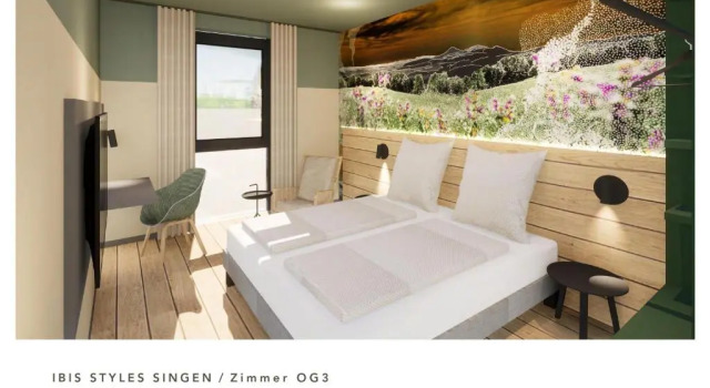 Четырёхместный семейный номер Standard Ibis Styles Singen 24h geöffnet