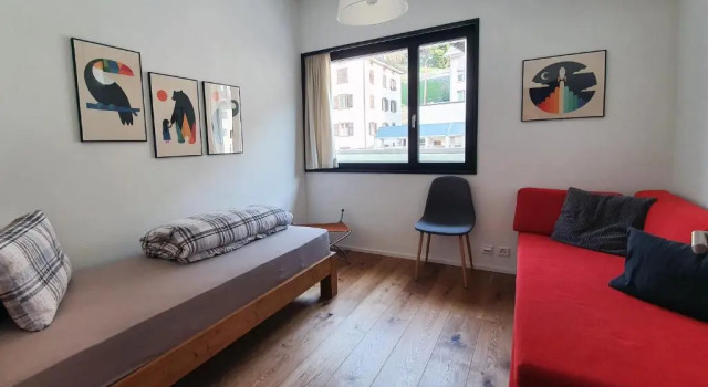 3,5 Zimmer Dachwohnung: Modern, komfortabel, zentral, mit Bergsicht, Book Hotel Disentis 