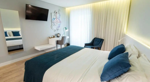 Standardowy dwuosobowy pokój Ilha Hostel & Suites