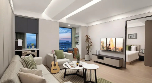 Апартаменты Deluxe с 2 комнатами Citadines Dongyan Road Suzhou