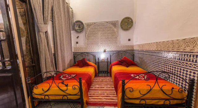 Standardowy dwuosobowy pokój Riad Hala