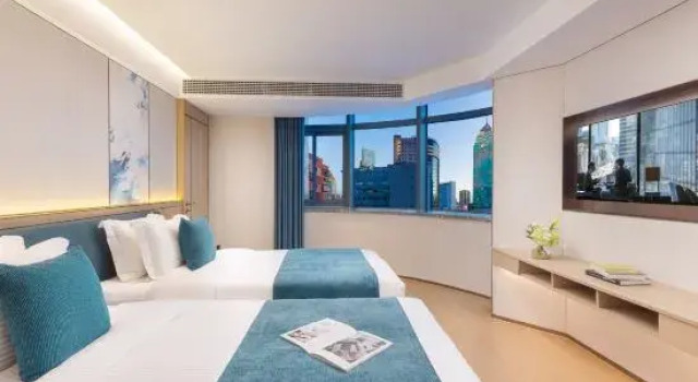Люкс Deluxe Oakwood Chengzhong Serviced Apartment Wuxi