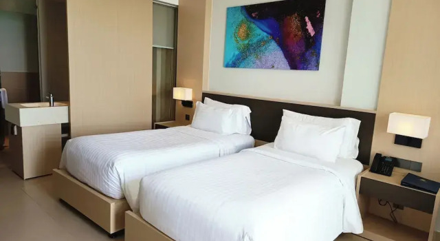 Двухместный номер Deluxe с частичным видом на море The Oceanfront Apartment At The Arena Cam Ranh