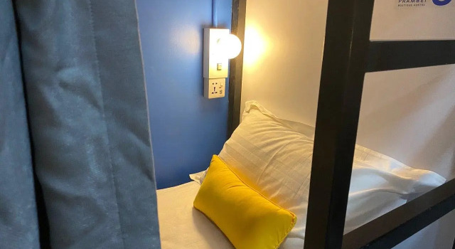Кровать в общем номере (женский номер) Prambei Boutique Hostel