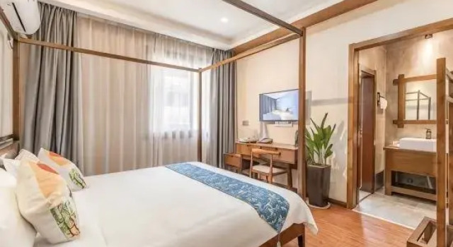 Кровать в общем номере Wuyuan | Qiyuan Xiaozhu Homestay (Wuyuan High-Speed Railway Station)