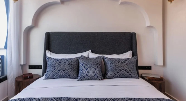 Номер Deluxe с балконом и с видом на горы TAJ CHEFCHAOUEN Luxury Hotel and Spa