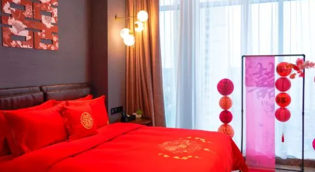Люкс c 1 комнатой Dongguan Shan Zhi Ye Serviced Apartment Hotel - Houjie Wanda Plaza Liaoxia Subway Station
