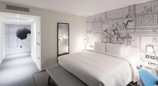 Полулюкс с красивым видом из окна Radisson RED Hotel, Glasgow
