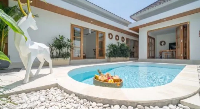 Mirragold - Amazing New 3BR Villa with Huge Pool & Jungle View, Rezervovat Vila Chaty v Bali, Chalupa