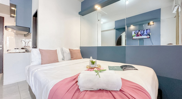 Restful Blue Studio At Suncity Residence, Rezerwuj Apartament Apartamenty w Sidoarjo, w pobliżu Gelora Delta Stadium, Apartament