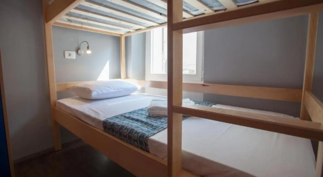 Кровать в общем номере Hostel Adriatic Piran