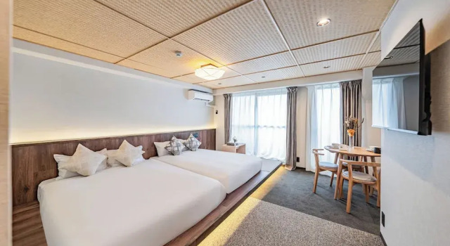 Четырёхместный номер Deluxe с балконом Apartment Hotel 11 Yasaka
