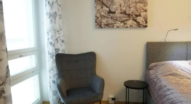 Keskustan kaksio 45 m2 autopaikalla, Rautatienkatu 19, 9 krs, Réserver Hôtel Oulu Finlande, près de Gare routière d'Oulu