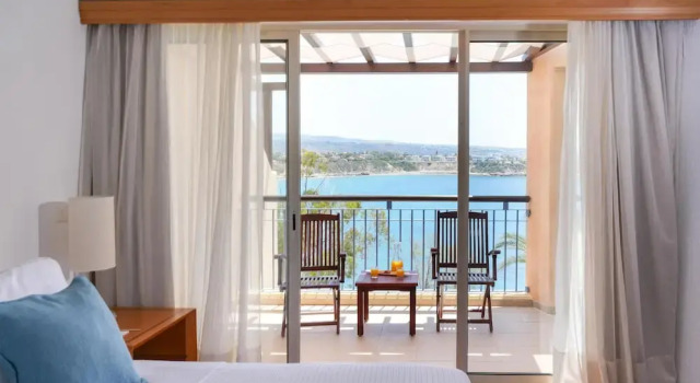 Suite 1 Schlafzimmer mit Balkon und mit Meerblick Thalassa Boutique Hotel & Spa