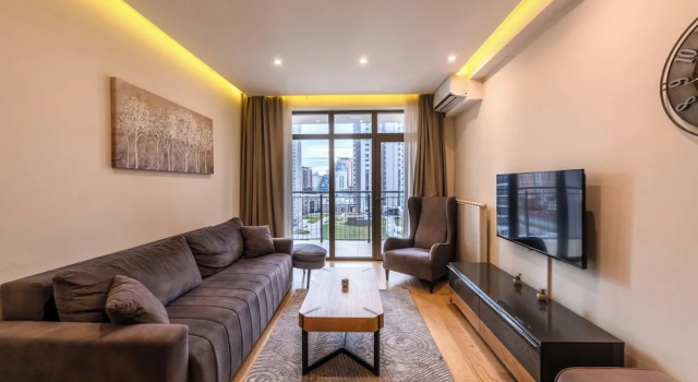 Апартаменты c 1 комнатой с балконом и с видом на внутренний двор Waterfront Residences