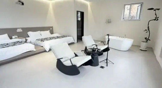 Люкс с 5 комнатами с видом на горы Free·Shu Zi Zai·Parent-child Leisure Vacation Beauty Hotel (Panshan Scenic Area Branch)
