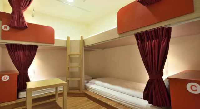 Кровать в общем номере (мужской номер) CU Hotel Taipei