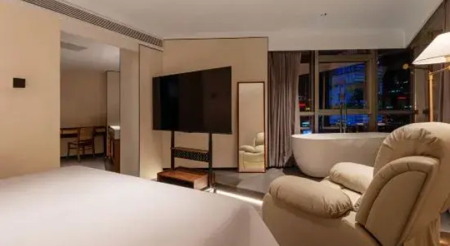 Люкс EZ Boomtel Yiyi Courtyard Hotel (Ningbo Old Bund Tianyi Square Store)