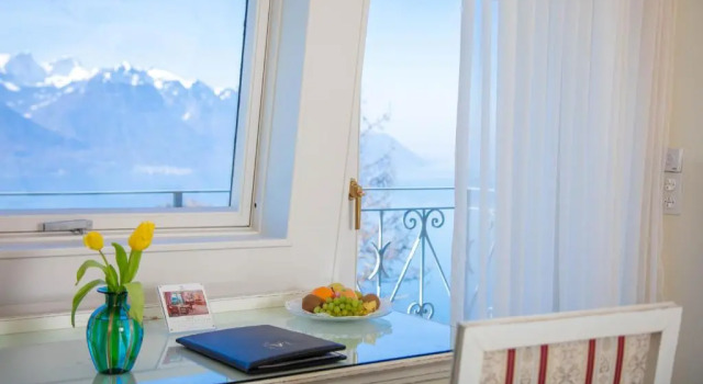 Двухместный номер Standard с видом на озеро Hotel Victoria Glion
