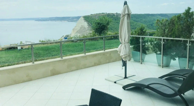 Komfortní Dvoulůžkový s manželskou postelí Apartmán s balkonem a a výhledem na moře Calithea Complex