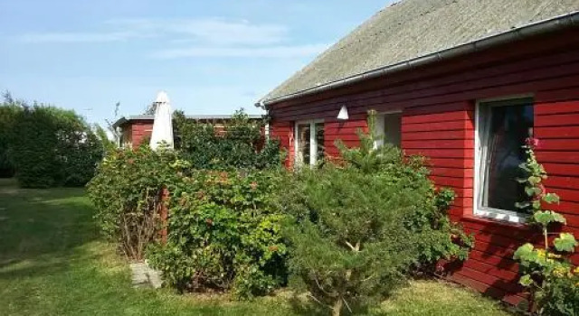 Roter Bungalow am Strand _50m_ _ O
