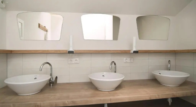 Кровать в общем номере Der Tannenhof - das Radfahrerhotel
