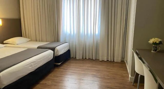 Трёхместный номер Deluxe Hotel Himmelblau Blumenau - Centro de Blumenau, próximo ao Neumarkt Shopping