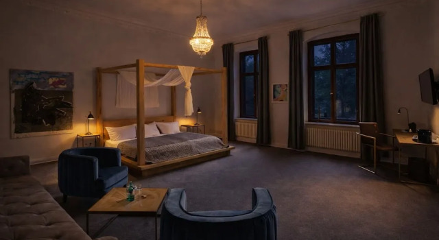 Двухместный номер Deluxe с видом на озеро Romantik Hotel Schloss Reichenow