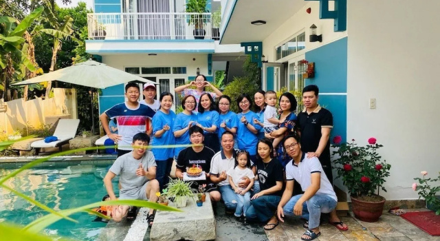Трёхместный семейный номер Standard Lucky Leaf Hoian Villa
