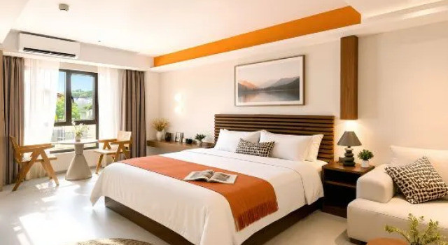 Двухместный люкс с балконом Waiyu Island Guanhai Tingfeng Homestay