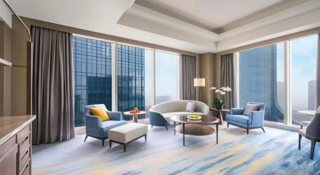 Двухместный люкс Executive Shangri-La Yuanqu, Suzhou